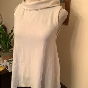 Alice & Olivia Cowl Neck Sleeveless Cashmere Wool Sweater Top XS